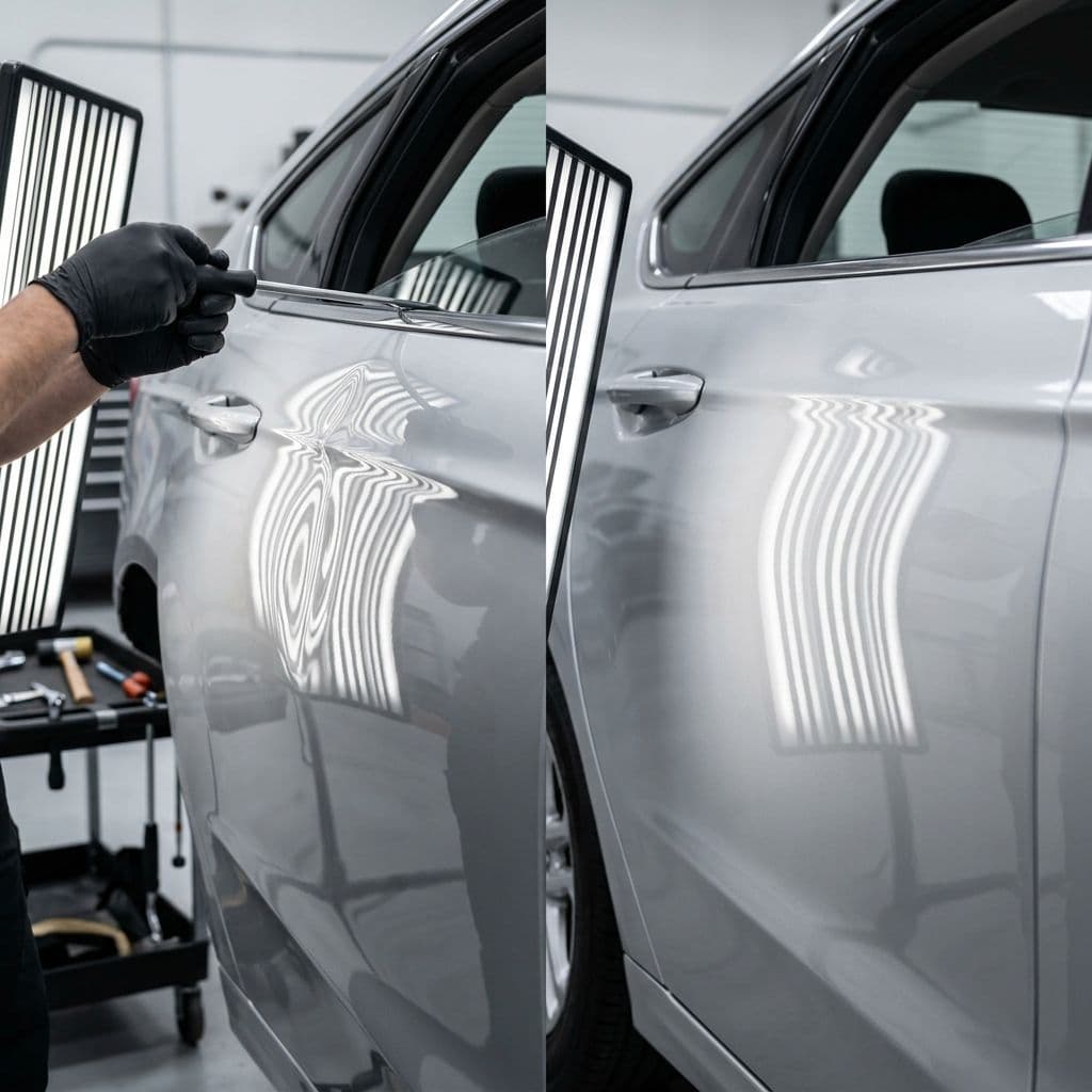 Ford göçük düzeltme - kapı göçük onarım işlemi