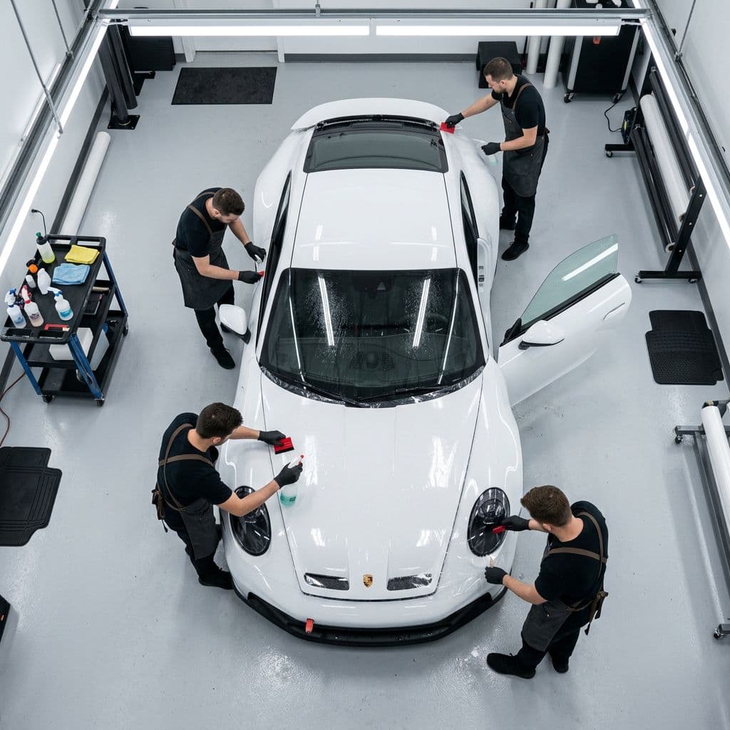 PPF full kaplama uygulaması - tam araç boya koruma filmi